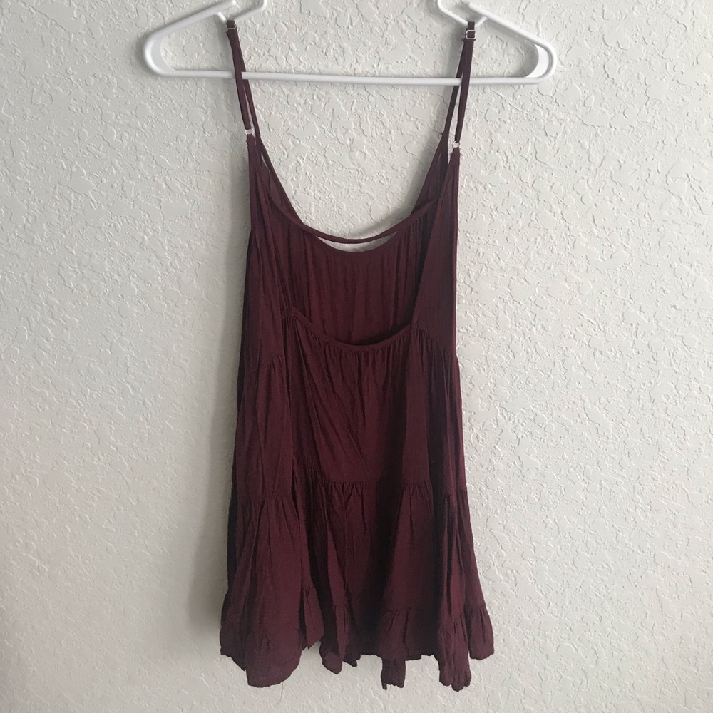 Burgundy sun dress